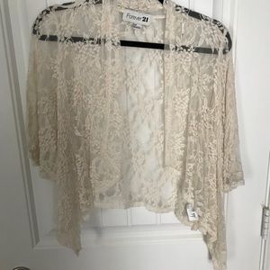 Lace kimono